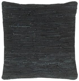 Perna Chindi, negru, 60 x 60 cm, piele si bumbac 1, Negru
