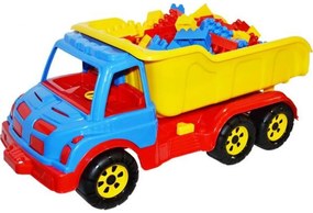 Camion plastic 60 cm + 80 cuburi - ROBENTOYS