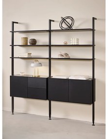 Bibliotecă neagră 98x210 cm Edge by Hammel – Hammel Furniture
