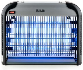 Lampa UVA pentru insecte Muhler MIK-60 1003953, 30W, 60 m², Sigura pentru oameni si animale, Tava detasabila, Negru/gri