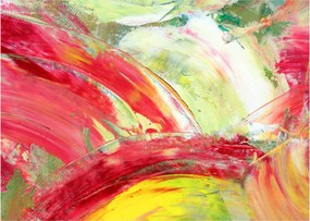 Tablou pe sticlă cu abstracție - pictura (70x50 cm)