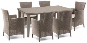 Set mobilier de grădină Futurowa 6+1 cappuccino