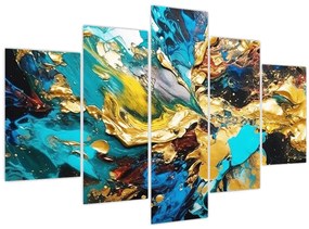 Tablou - Pictură în ulei texturată (150x105 cm)