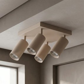 Brilagi - Spot LED RGBW dimabil SELE SQUARE 4xGU10/6,5W/230V bej