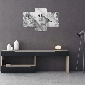 Tablou - O pasăre în timpul iernii (90x60 cm)