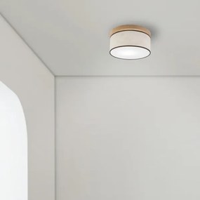 Plafonieră Brilagi BELLADONNA 1xE27/15W/230V d. 30 cm crem/stejar