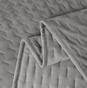 Cuvertura de pat din catifea ASTRALIA, gri Dimensiune: 200 x 220 cm