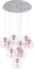 Eglo 901922 - Candelabru suspendat pe cablu ARISCANI 10xE27/60W/230V crom lucios