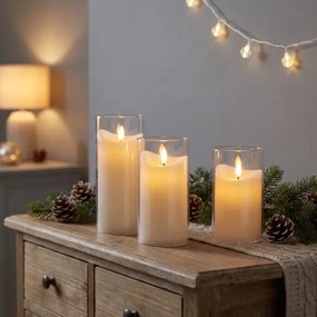 BRILAGI - Set de 3 lumânări LED LED/2xAAA de culoare crem