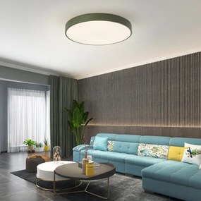 Brilagi - Plafonieră LED dimabilă POOL, 60 W, 230 V, 3000–6000 K, Ø 60 cm, verde + telecomandă