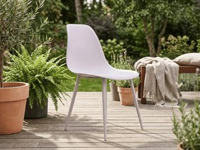 Scaun bucatarie OSAKA plastic, roz gri