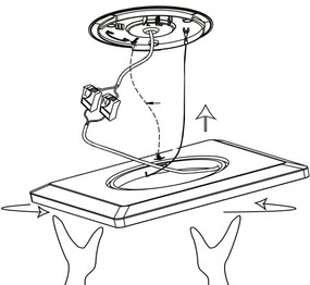 Plafonieră LED RGBW dimabilă ROVITO-Z LED/16,5W/230V negru Eglo 900094