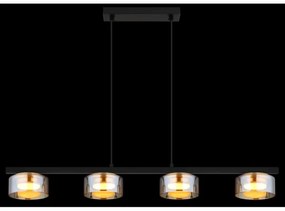 Lustră LED pe cablu Globo 16055-4HG HIGGINS 4xGX53/6W/230V fumuriu/maro