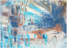 Tablou - Născut să călătorească (70x50 cm)