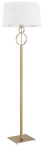 Lampadar, lampa de podea design modern Perseo crem, auriu