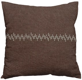 Husa de perna decorativa MELODY 40x40 cm, maro inchis