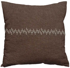 Husa de perna decorativa MELODY 40x40 cm, maro inchis