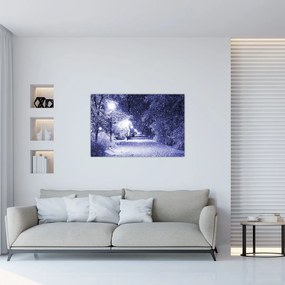 Tablou - Noaptea magică de iarnă (90x60 cm)