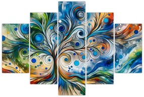 Tablou – Arbore energetic colorat (150x105 cm)