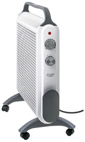 Convector podea Adler AD 7750, 2000W, 2 trepte, Termostat regabil, IP24, Protectie, Alb/Gri