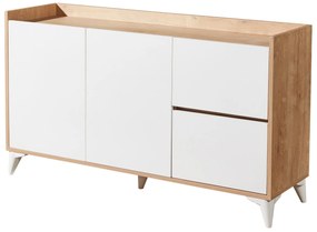 Comodă Tuvantille 32 (Stejar safir + alb). 1127520