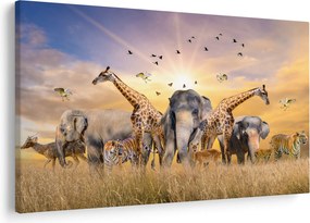 Tablou - Animae din Africa (90x60 cm)