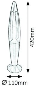 Lampă cu lavă LOLLIPOP G45 1xE14/25W/230V Rabalux 7011