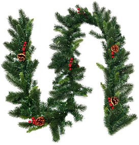 Ghirlandă de Crăciun cu 100 de lumini LED calde, 2,7 m