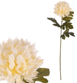 Crizantema crem - floare artificială tăiată, 73 cm