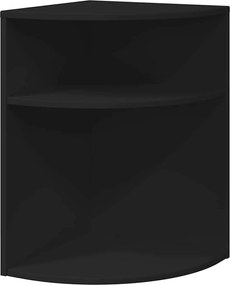 vidaXL Masă laterală Negru 39,7 x 39,7 x 60 cm Lemn compozit