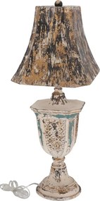 Lampa Shabby Chic Bell rasina si metal H 75 cm