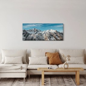 Tablou cu vârfuri înzăpeziți, Fiordland (120x50 cm)