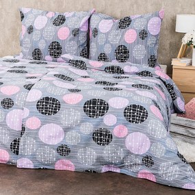 Lenjerie de pat bumbac creponat 4Home Pink illusion, 140 x 200 cm, 70 x 90 cm, 140 x 200 cm, 70 x 90 cm