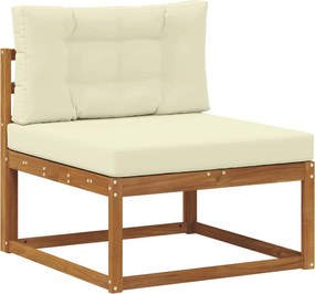 vidaXL Canapea Medie pentru Exterior Lemn Solid de Acacia natural