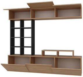 Mobilier living Salsa (Lemn teac + Negru). 1088651