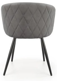 Scaun K430 velvet gri