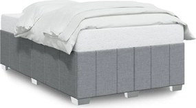 vidaXL Cadru de pat fără saltea țesătură gri deschis 120x190 cm