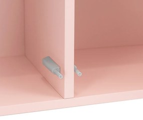 Boxie 2 uși dulap de perete 80x80x37 cm roz