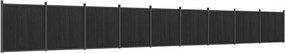 vidaXL Panou pentru gard, gri, 1564x186 cm, WPC