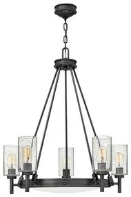 Hinkley HK-COLLIER5-BX - Candelabru suspendat pe lanț COLLIER, 5xE27/40W/230V, Ø 68,5 cm