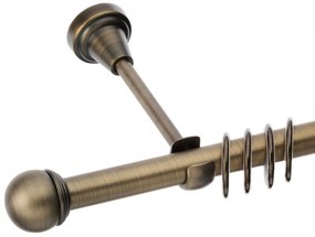 Galerie simpla TODI MAX 19 mm patyna (Alege marime: 120 cm)