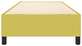 Cadru de pat box spring, verde, 90x190 cm, textil Verde, 35 cm, 90 x 190 cm