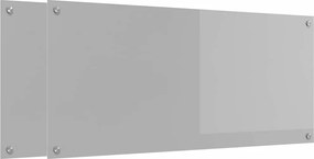 vidaXL Panou de bucătărie 2 pcs Gri deschis 110 x 50 cm
