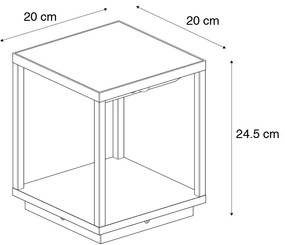 Lampă de podea pentru exterior cu panou solar inclus