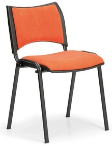 Scaun de conferinta SMART - picioare negre, portocaliu