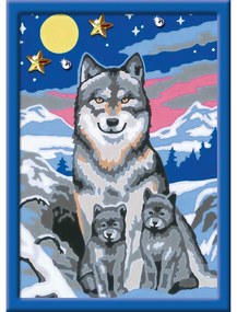 PICTURA PE NUMERE - FAMILIE DE LUPI - RAVENSBURGER (20044)