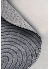 Covor gri antracit rotund ø 160 cm Panglao New York Anthracite – Elle Decoration