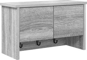 vidaXL Răcător de paltoane montat pe perete Gri Sonoma 50 x 20 x 30 cm
