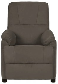 324055 vidaXL Fotoliu de masaj, gri închis, piele întoarsă ecologică