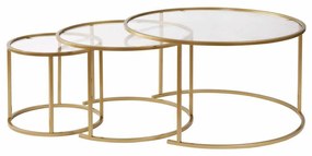 Set de măsuțe de cafea Aurum Gold 80 cm, 3buc.